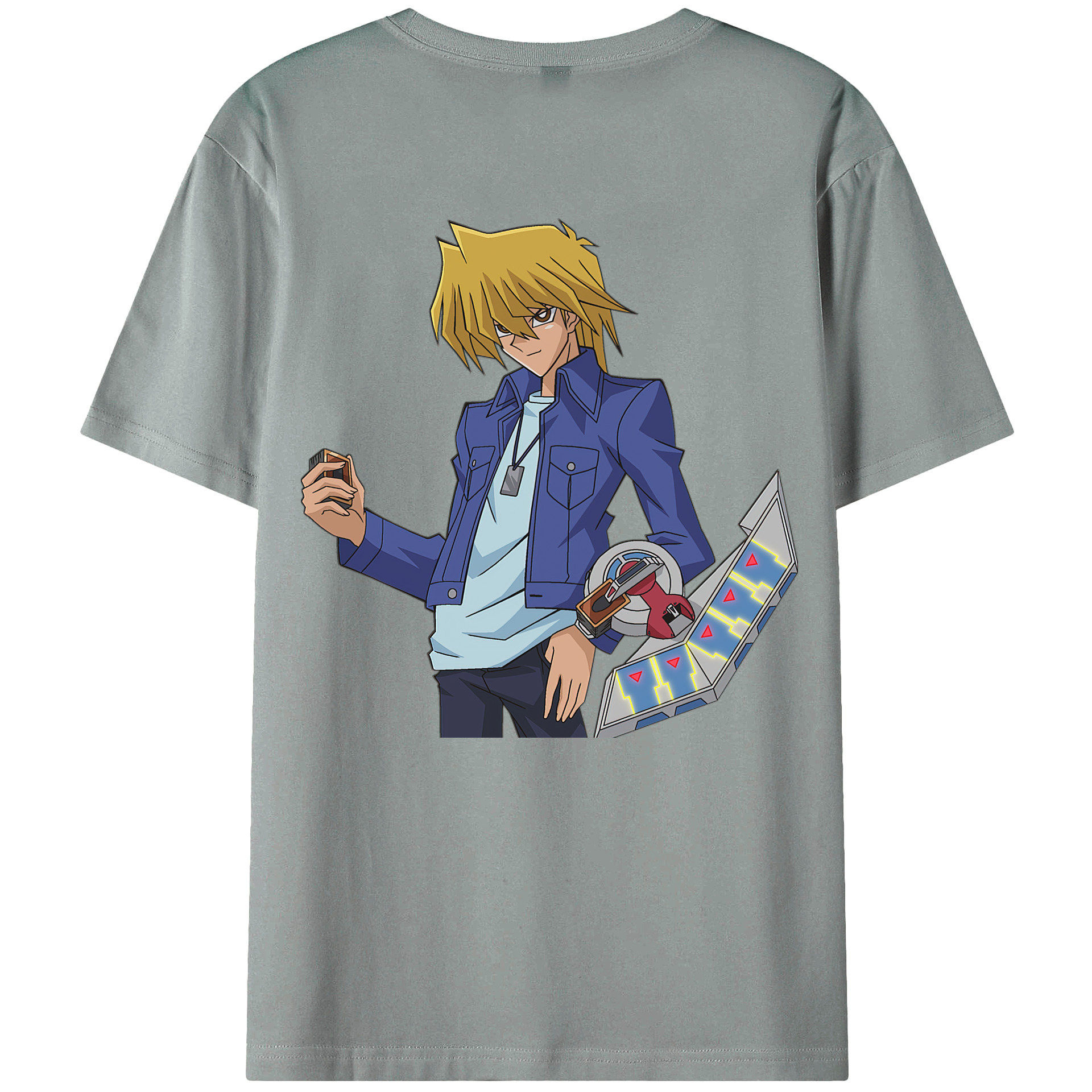 （画像用） 遊☆戯☆王 Yu-Gi-Oh! 綿100％ メンズ半袖Tシャツ（バックプリント） 通気性